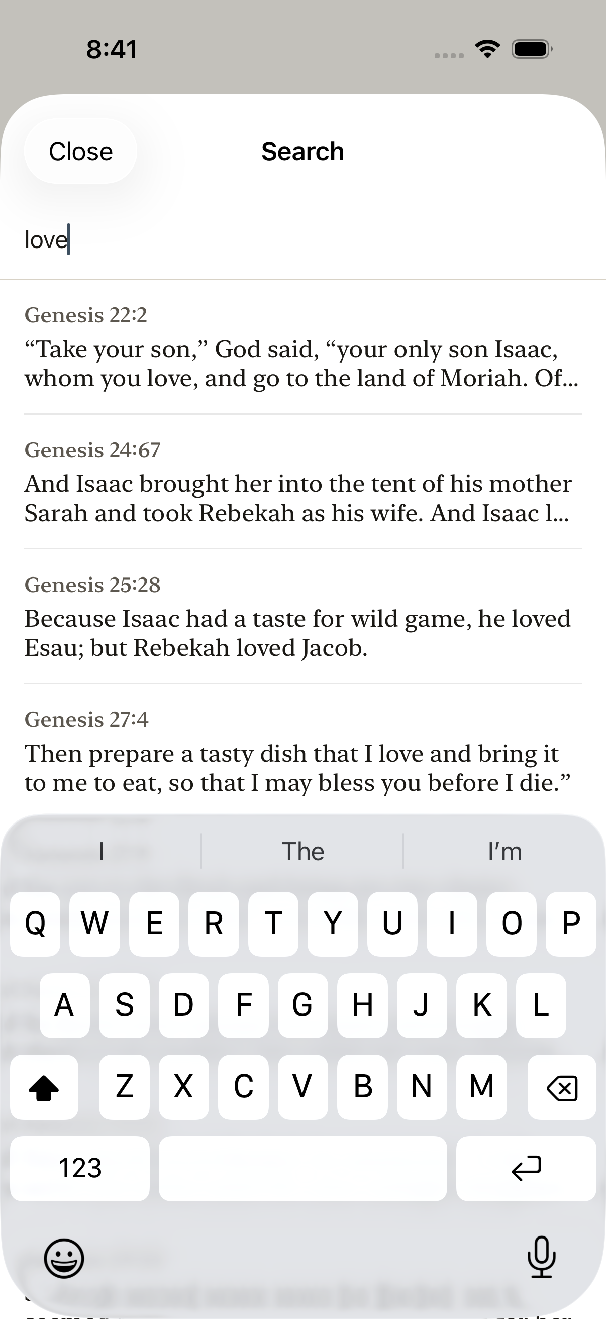 Verse and reference search